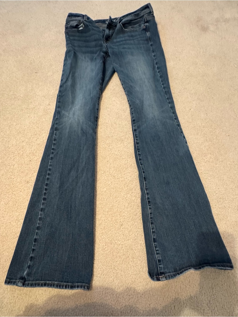 American Eagle Outfitters Dark Blue Flare Jeans